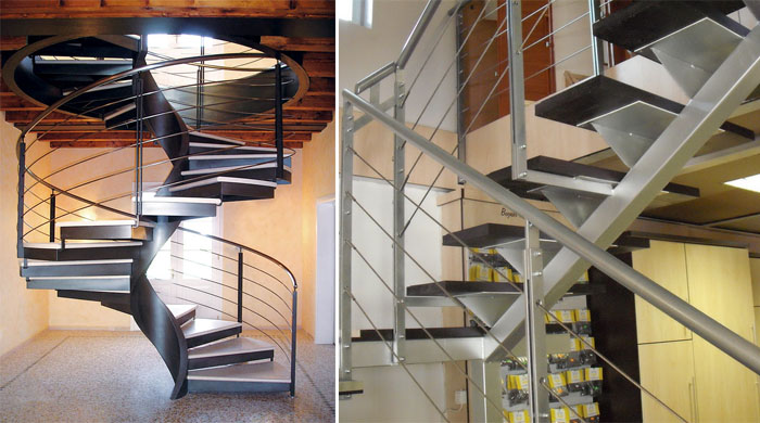 Металлические лестницы для дома